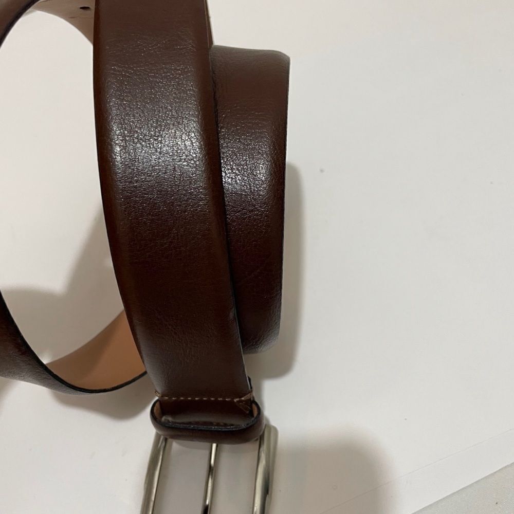 Trafalgar Rafferty Rich Dark Brown Genuine Italian Leather Belt Size 40